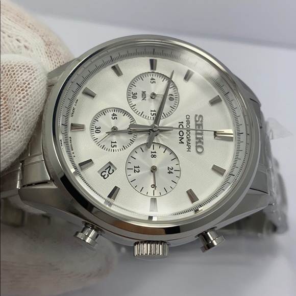 Seiko chronograph SS date quartz watch SSB221P1 - Picture 5 of 7